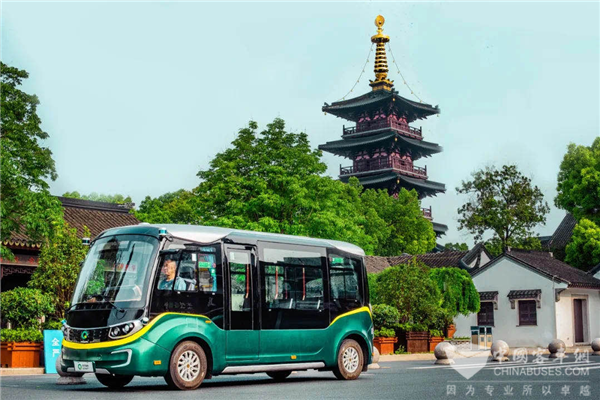 開啟智能化城市“微循環(huán)”交通時(shí)代 金旅星辰蘇州上路啦！(圖1)