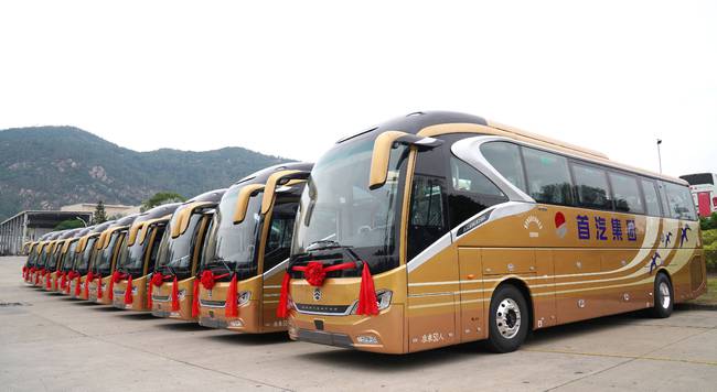 金色榮耀難擋，首汽國(guó)賓車隊(duì)再添30輛金旅領(lǐng)航者！(圖4)